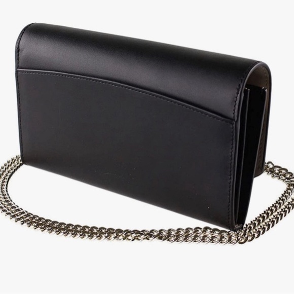 ♠️NWT Kate Spade Gemma Scalloped Smooth Leather Gemma Crossbody Bag, Color Black - Picture 2 of 11